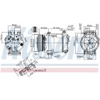 Compresseur De Clim Pour Renault Espace IV 7711368189 8200436108 8200678506