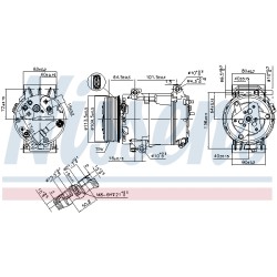 Compresseur De Clim Pour Renault Espace IV 7711368189 8200436108 8200678506