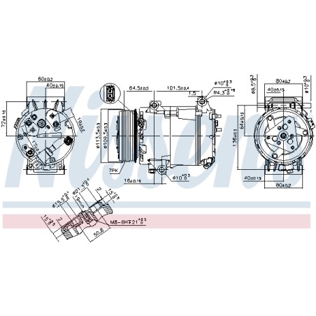Compresseur De Clim Pour Renault Espace IV 7711368189 8200436108 8200678506