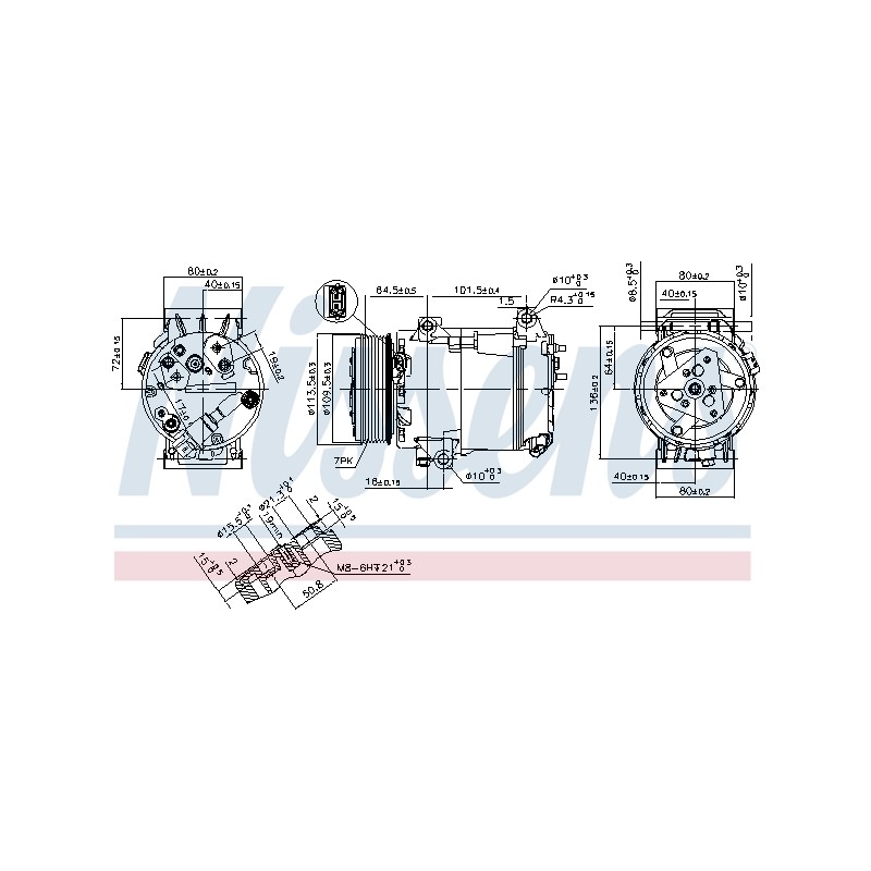 Compresseur De Clim Pour Renault Espace IV 7711368189 8200436108 8200678506
