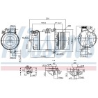 Compresseur De Clim Pour BMW Série 3 E46 X3 Z4 64529145353 64529158038