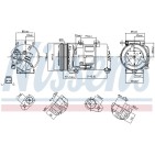 Compresseur De Clim Pour Peugeot 307 308 Citroën C4 I - Picasso