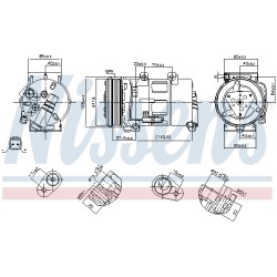 Compresseur De Clim Pour Peugeot 307 308 Citroën C4 I - Picasso