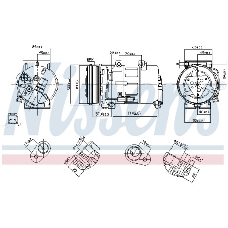 Compresseur De Clim Pour Peugeot 307 308 Citroën C4 I - Picasso