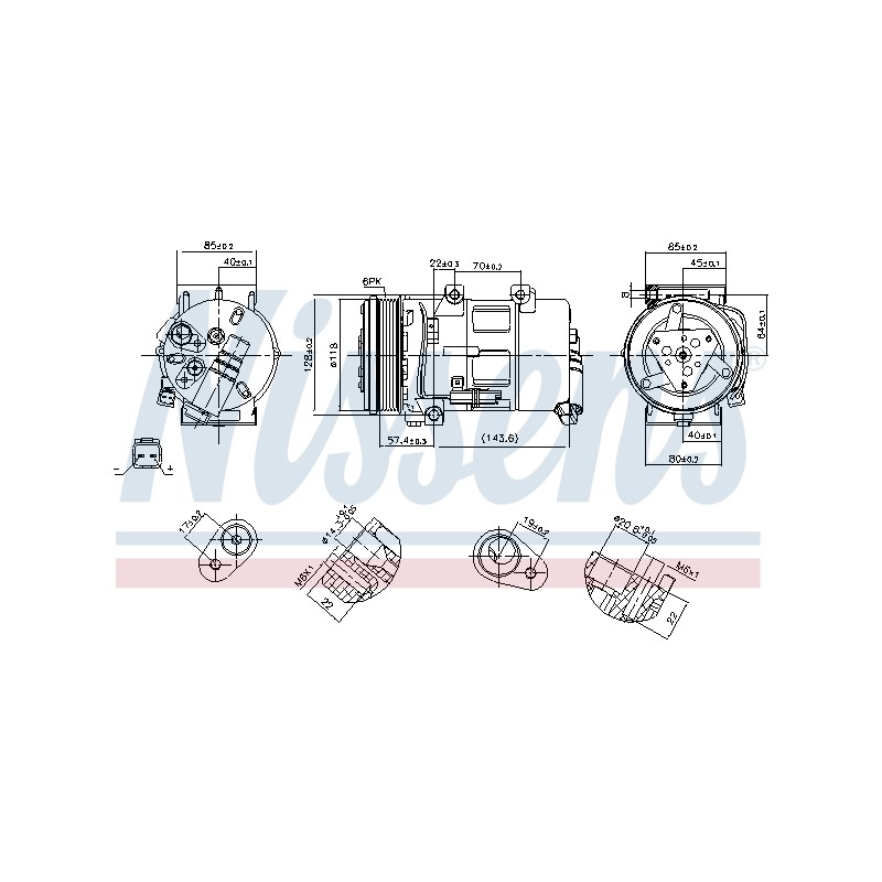 Compresseur De Clim Pour Peugeot 307 308 Citroën C4 I - Picasso