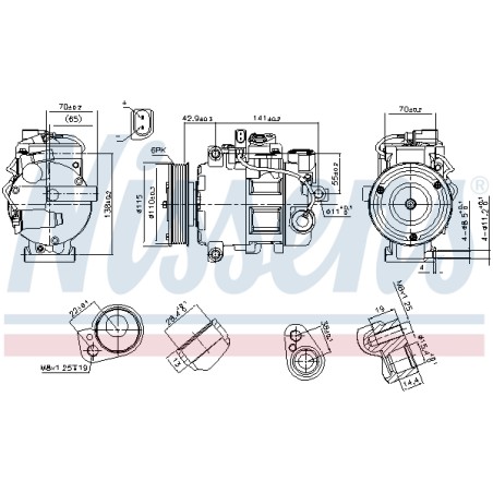 Compresseur De Clim Pour Audi A4 A5 A6 A7 Q5 4F0260805AJ 4G0260805B 8E0260805AS