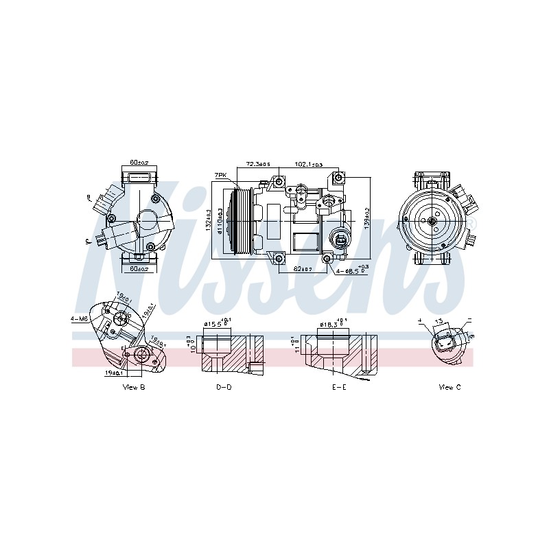 Compresseur De Clim Pour Toyota Auris Avensis Corolla RAV 4 III Verso 8831002400
