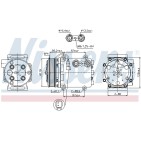 Compresseur De Clim Pour Ford Fiesta VI Mazda 2 8V5119D629DF 8V5119D629DG