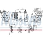 Compresseur De Clim Pour Ford Galaxy Mondeo IV S-Max Land Rover Freelander 2 Van