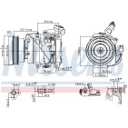 Compresseur De Clim Pour Toyota Avensis Picnic RAV 4 II 4472203402 4472203403