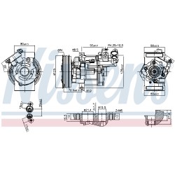 Compresseur De Clim Pour Renault Dacia Nissan 8201025121 926003VC6B 926001686R