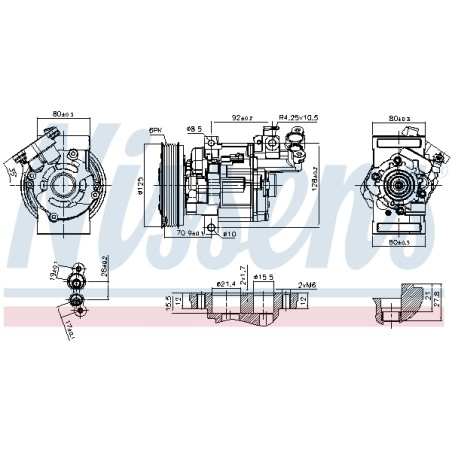 Compresseur De Clim Pour Renault Dacia Nissan 8201025121 926003VC6B 926001686R