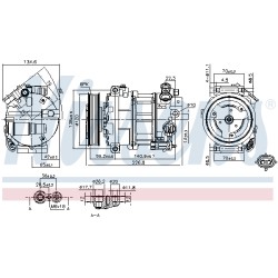 Compresseur De Clim Pour Opel Insignia A Saab Vauxhall PXE161604 PXE161604P