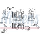 Compresseur De Clim Pour BMW 7 F01, F02, F03, F04 X1 X5 X6 Z4 64529399059