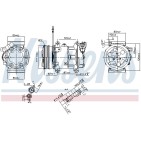 Compresseur De Clim Pour Renault Clio II 6000073500 7711134208 8200509189