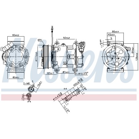 Compresseur De Clim Pour Renault Clio II 6000073500 7711134208 8200509189