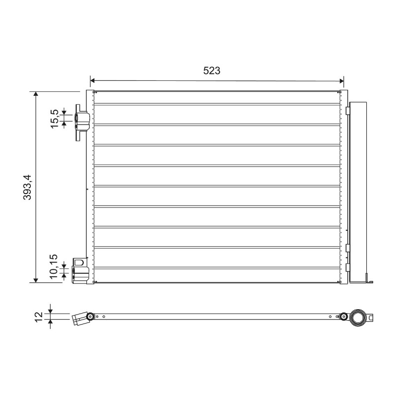Condenseur de Clim Pour Renault Dacia Nissan Juke Micra V 92100-5FA0A 921005FA0A