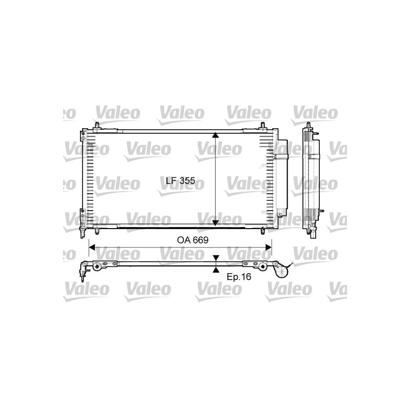 Condenseur de Clim Pour Peugeot Fiat Citroën Lancia 6455-FW 1401113180 6455FW