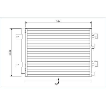 Condenseur de Clim Pour Renault Duster Logan Express I Sandero Dacia MCV Duster