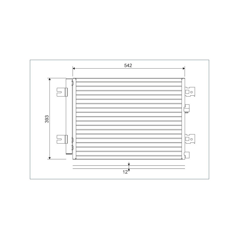 Condenseur de Clim Pour Renault Duster Logan Express I Sandero Dacia MCV Duster