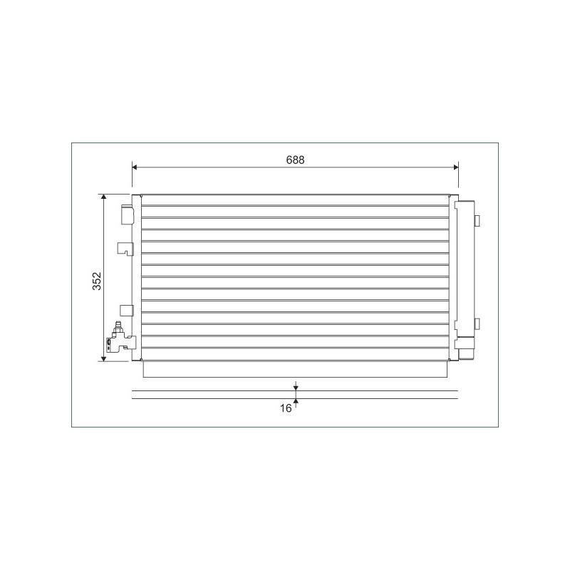 Condenseur de Clim Pour Renault Fluence Grand Scénic III Megane CC 921000005R