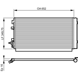 Condenseur de Clim Pour Renault Fluence Grand Scénic III Megane CC 921000294R