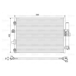 Condenseur de Clim Pour Ford C-Max II Focus III Grand BV6119710BA BV6119710BB