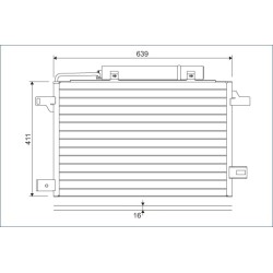 Condenseur de Clim Pour MERCEDES Classe A B