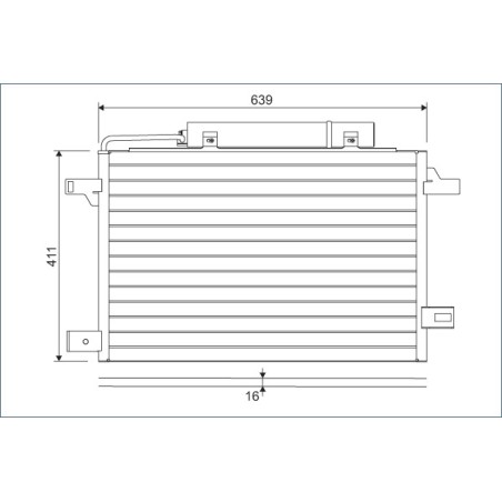Condenseur de Clim Pour MERCEDES Classe A B