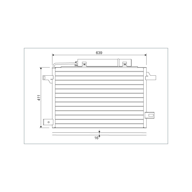 Condenseur de Clim Pour MERCEDES Classe A B