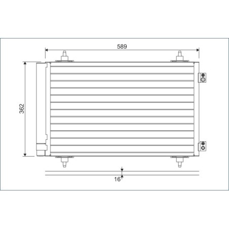 Condenseur de Clim Pour Peugeot Fiat Toyota Citroën 6455-EN 1400836980 6455-ES