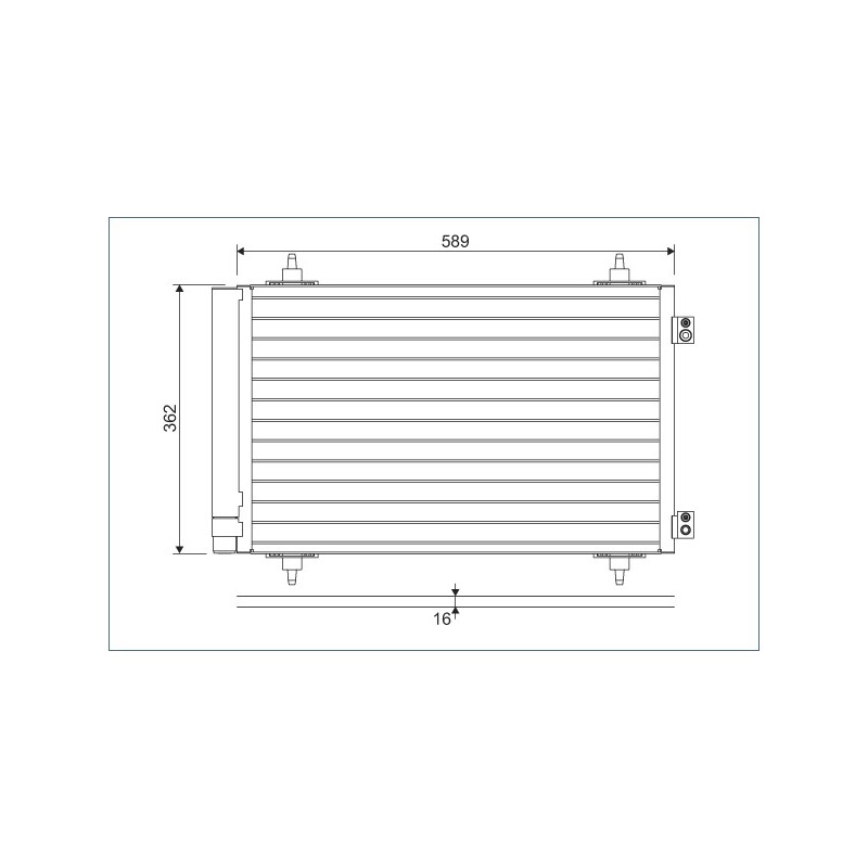Condenseur de Clim Pour Peugeot Fiat Toyota Citroën 6455-EN 1400836980 6455-ES