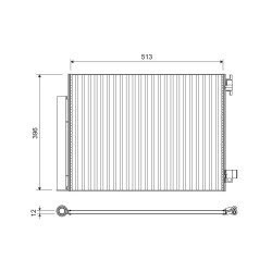 Condenseur de Clim Pour Renault Logan II Sandero Thalia III Twingo Dacia