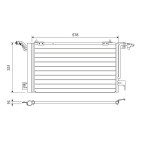 Condenseur de Clim Pour Peugeot 306 Boxer Partner Citroën Berlingo Xsara ZX