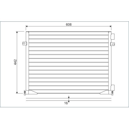 Condenseur de Clim Pour Renault Opel Nissan Vauxhall 27650-00QAG 4408429 4408646
