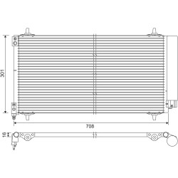 Condenseur de Clim Pour Peugeot 407 607 Citroën C5 II III C6
