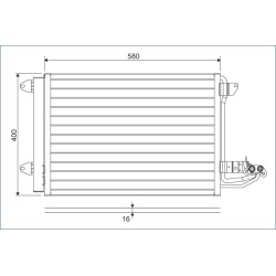 Condenseur de Clim Pour VW Audi Seat Skoda 1K0820411N 1K0820411AK 1K0820411P