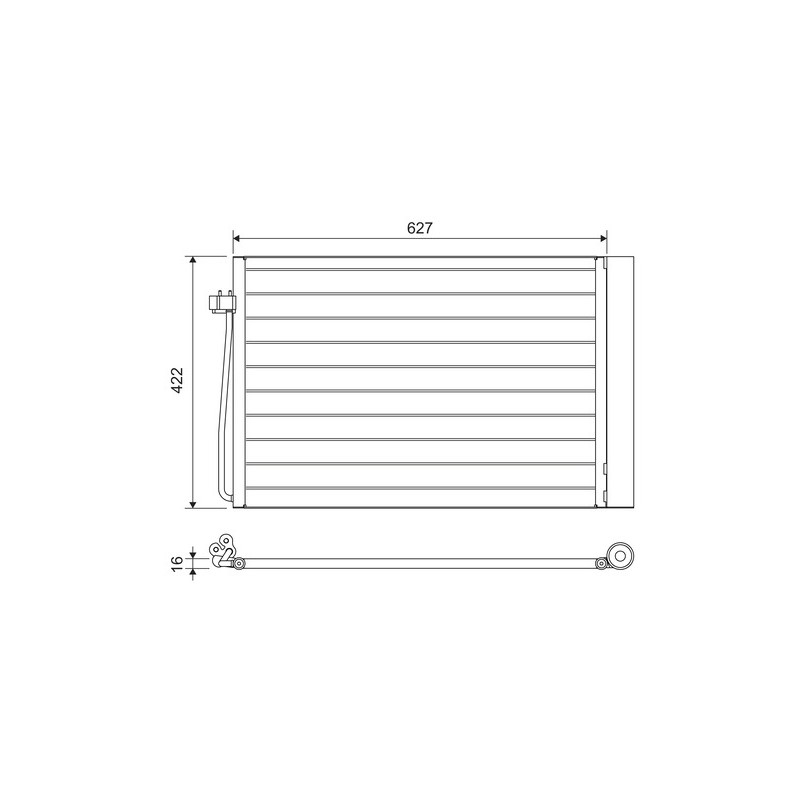 Condenseur de Clim Pour BMW Série 5 E60 E61 6 E63 E64 7 E65, E66, E67 2282939