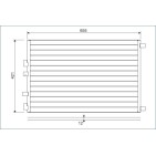 Condenseur de Clim Pour Renault Grand Scénic II Megane 8200325004
