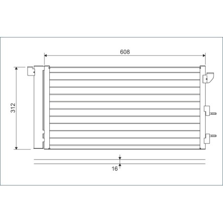 Condenseur de Clim Pour Fiat Panda 46798100 51767143 51767144 51960726