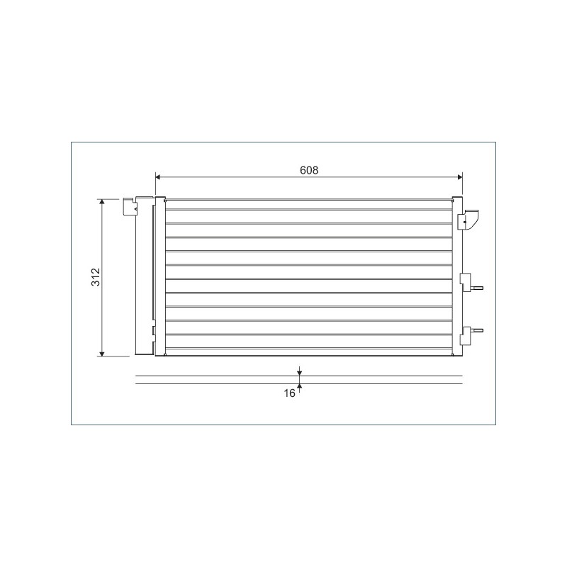 Condenseur de Clim Pour Fiat Panda 46798100 51767143 51767144 51960726