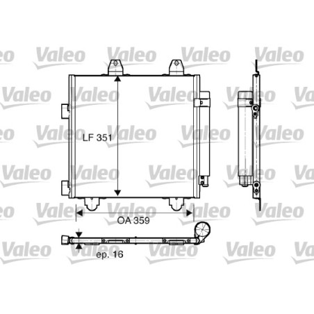 Condenseur de Clim Pour Peugeot Toyota Aygo Citroën 6455-EE 88450-0H010 6455-EF