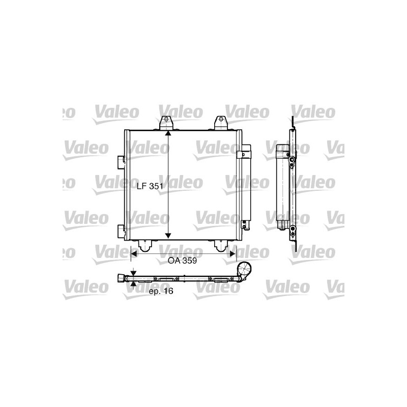 Condenseur de Clim Pour Peugeot Toyota Aygo Citroën 6455-EE 88450-0H010 6455-EF