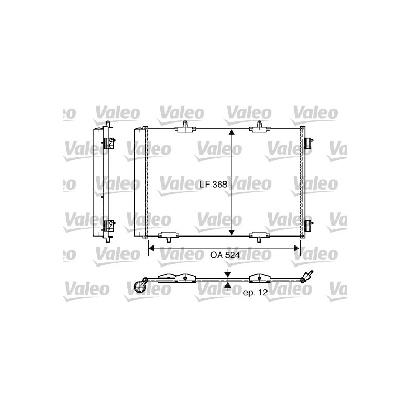 Condenseur de Clim Pour Peugeot Opel Citroën DS 9828083680 3637002 9683562980