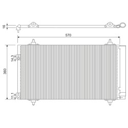 Condenseur de Clim Pour Peugeot Citroën DS 6455CX 6455-EW 1610161980 6455EV