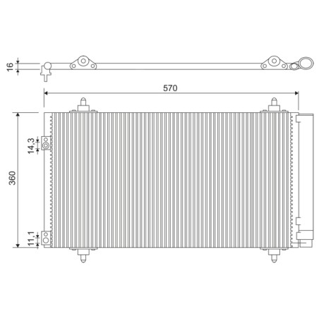 Condenseur de Clim Pour Peugeot Citroën DS 6455CX 6455-EW 1610161980 6455EV