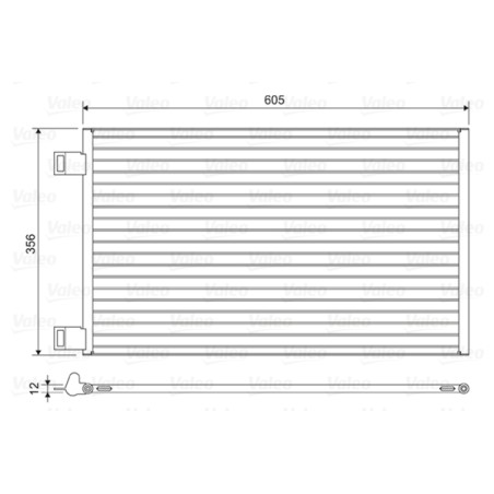 Condenseur de Clim Pour Renault Kangoo MERCEDES Citan Vaneo