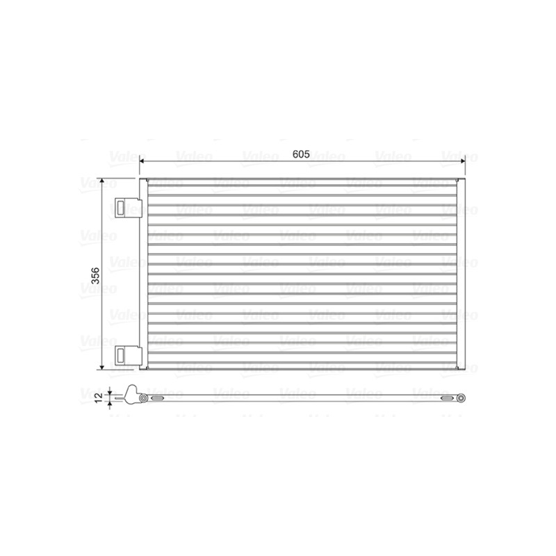 Condenseur de Clim Pour Renault Kangoo MERCEDES Citan Vaneo