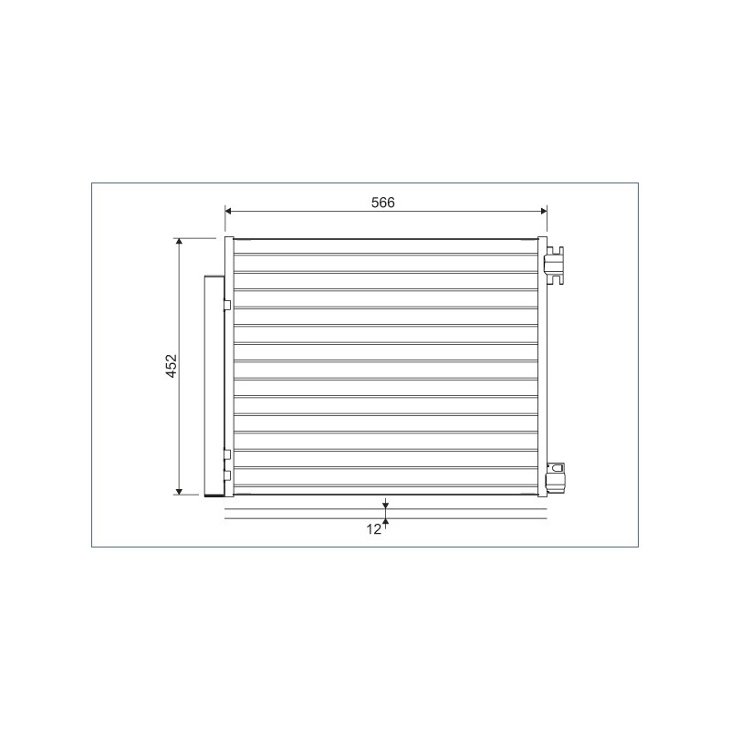 Condenseur de Clim Pour Renault Grand Kangoo III Scénic IV Megane 921001829R
