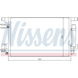 Condenseur de Clim Pour Peugeot 4007 Citroën Mitsubishi 6455.FA 6455HP 6477K5